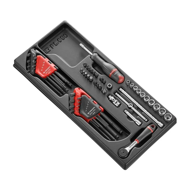 Facom 56 Piece Socket Tool Kit with Thermoformed Tray MOD.R161-46PB