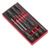 Facom Slotted Standard Screwdriver Set, 9-Piece MODM.AT4PB