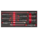 Facom Slotted Standard Screwdriver Set, 9-Piece MODM.AT4PB