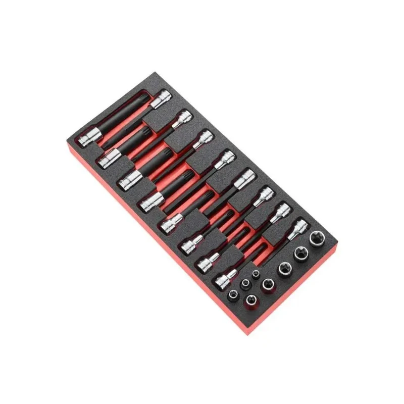 Facom 24-Piece 1/2 in Hexagon, Torx Socket Set MODM.CHAPF