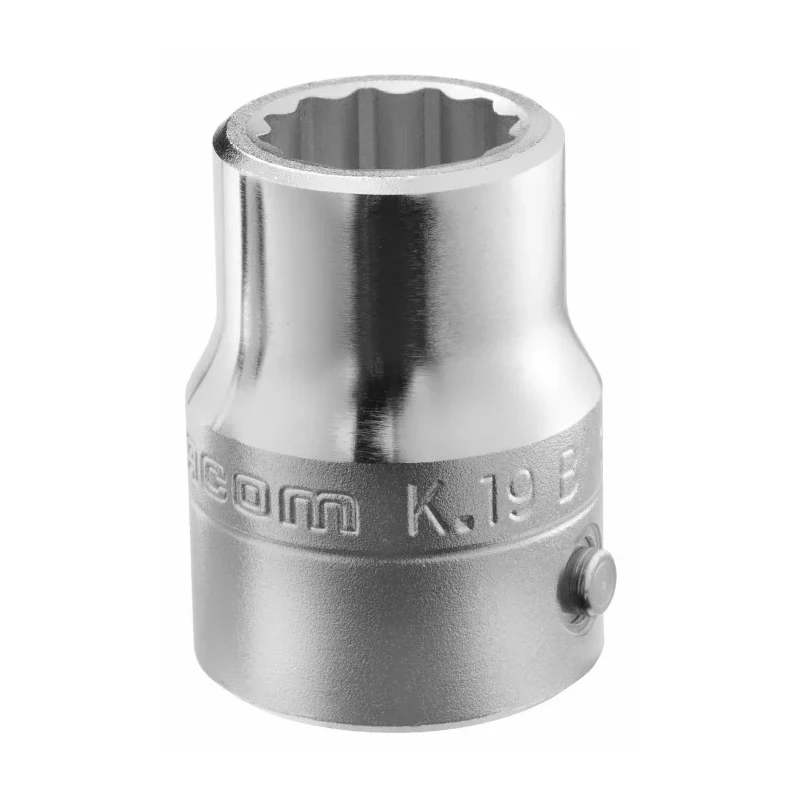 Facom 3/4 in Drive 3/4 in 12 Point Square Socket Satin Chrome Finish 51mm Overall Length K.3/4B
