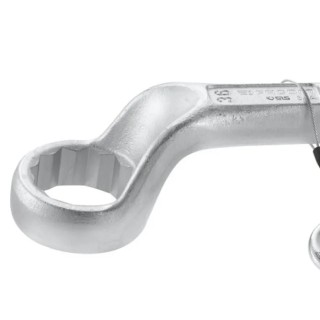 Facom Open End Heavy Duty Offset Ring Wrench 24 to 46 mm Satin Chrome Finish 54A.41SLS