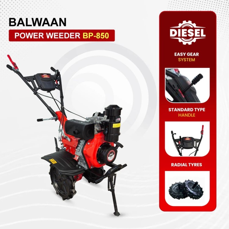 Balwaan 5.5 HP Diesel Power Weeder, BP-850