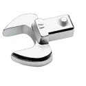 Facom Open End Spanner Head with 14 x 18 mm Insert Size, 24 mm Chrome Finish Steel 11.24