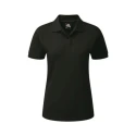 Orn Ladies Black Cotton, Polyester Premium Weight Polo Shirt 91 cm 1160-10/B/08
