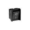 Bulgin Off-On-Off Rocker Switch Panel Black Actuator 16A 250V AC 72V DC Panel Mount C1350AGAAA