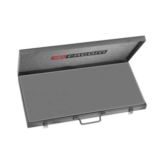 Facom ABS Tool Box with Latch Lock, Fixed Tray, Grey, Model BT.105
