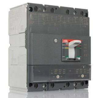 ABB XT4S Molded Case Circuit Breaker 4-Pole 200A Current Rating 85kA Breaking Capacity Fixed Mount XT4S