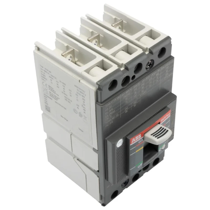 ABB Tmax XT Molded Case Circuit Breaker 3-Pole 80A 5kA Breaking Capacity Fixed Mounting 1SDA067415R1 XT1N 160 TMD 80A FF