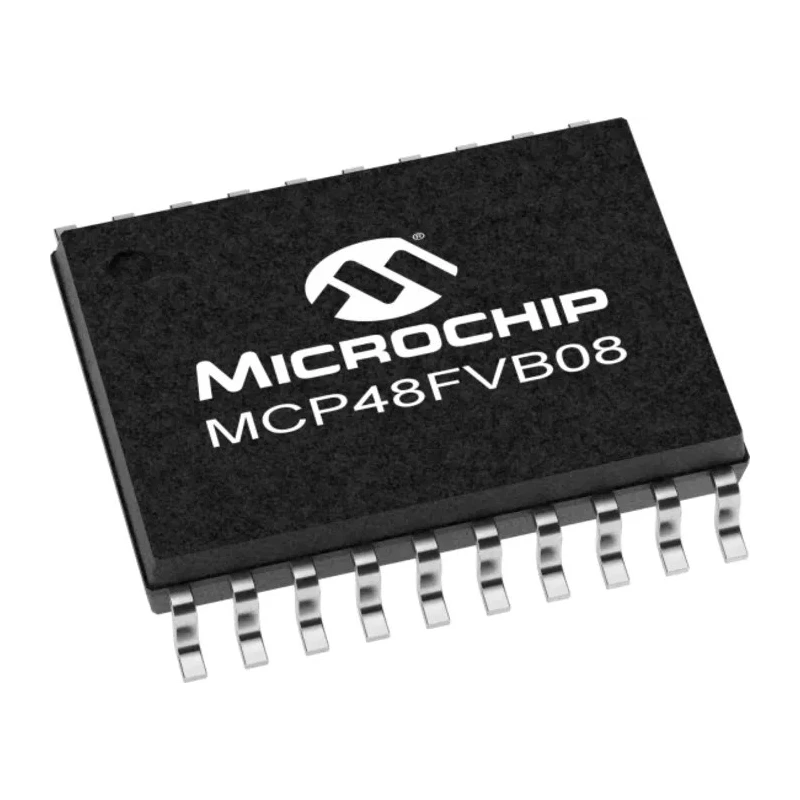 Microchip Digital to Analogue Converter 8 bit 8-Channel SPI Interface 20-Pin TSSOP MCP48FVB08-20E/ST