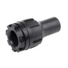 TE Connectivity Black Nylon, Polyolefin Cable Gland Locknut, 1-12 UNF Thread, 4.1 mm Min., 12.7 mm Max. CES-1