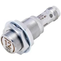 Omron Threaded Barrel Inductive Proximity Sensor M18 Semi-Flush Mount NPN Output 30 V dc 200 mA 12 mm E2EW-X12C118-M1