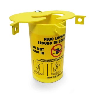 Brady Yellow 1-Lock Electrical Plug Lockout Polypropylene Shackle Diameter 9.4 mm PLO23