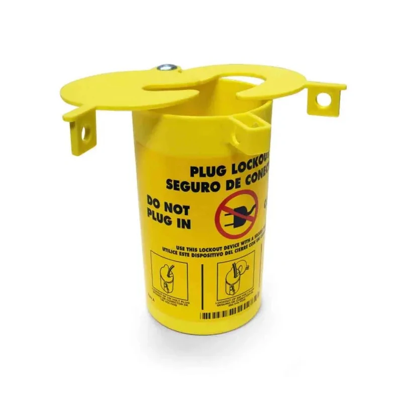 Brady Yellow 1-Lock Electrical Plug Lockout Polypropylene Shackle Diameter 9.4 mm PLO23