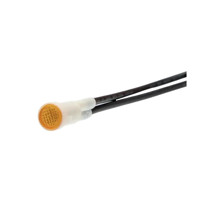Arcolectric (Bulgin) Ltd 2950 Series Orange Panel Mount Indicator, 110V AC, Lead Wire Termination, Prominent L295000NAH