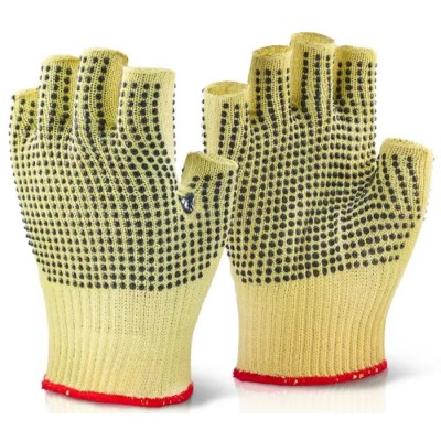 C-Safe Yellow 10% Polyvinyl Chloride Fibreglass Reinforced Latex Coated Gloves Size 8 KFLGMWD08
