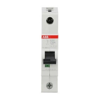 ABB System Pro M Compact S200 Miniature Circuit Breaker, 1-Pole, 8A, Type Z, 400V AC, 72V 2CDS251001R0408 S201 Z 8A - 10 KA