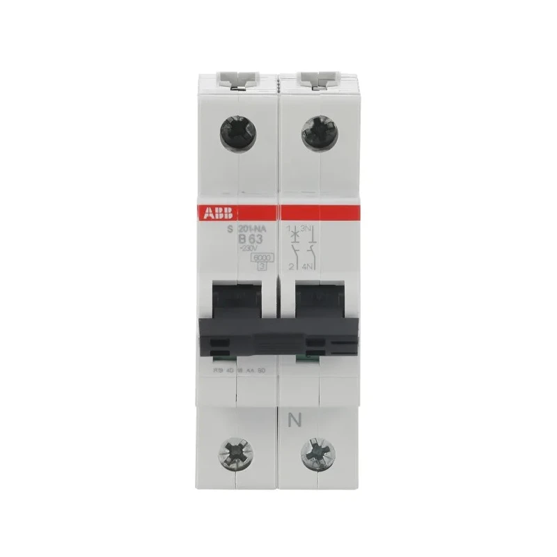 ABB Miniature Circuit Breaker System Pro M Compact S200, 1-Pole, 63A, Type B Thermomagnetic Trip, 400V AC 2CDS251103R0635