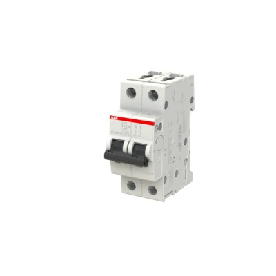 ABB System Pro M Compact S200 Miniature Circuit Breaker, 2-Pole, 1.6A, Type Z, 400V AC 2CDS252001R0258 S202 Z 1.6A - 10 KA