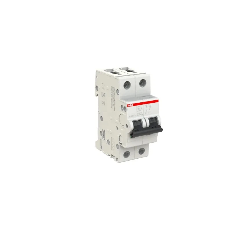 ABB System Pro M Compact S200 Miniature Circuit Breaker, 2-Pole, 1.6A, Type Z, 400V AC 2CDS252001R0258 S202 Z 1.6A - 10 KA