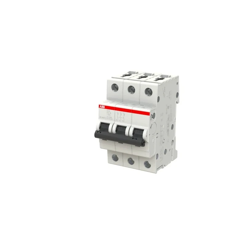 ABB System Pro M Compact S200 Miniature Circuit Breaker, 3-Pole, 3A, Type Z, 400V AC, 6 kA 2CDS253001R0318 S203 Z 3A - 10 KA