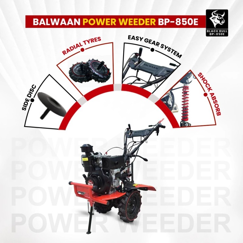 Balwaan Black Bull Power Weeder, BP-850E