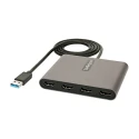 StarTech.com USB 3.0 to HDMI Graphics Adapter 4 Supported Displays 1080p Resolution USB32HD4