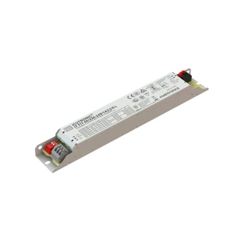 Inventronics IP20 Non-Dimmable 1 Output AC-DC LED Driver 220-240 V 23-54 V, 64.8 W, 900-1200 mA 