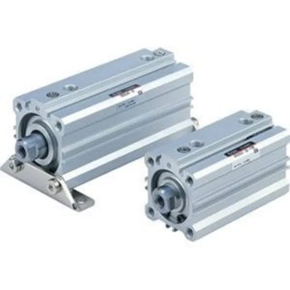 SMC 25 mm Pneumatic Cylinder Double Acting Through Hole Mount Air Cushion Aluminum Alloy Body RDQB25-25