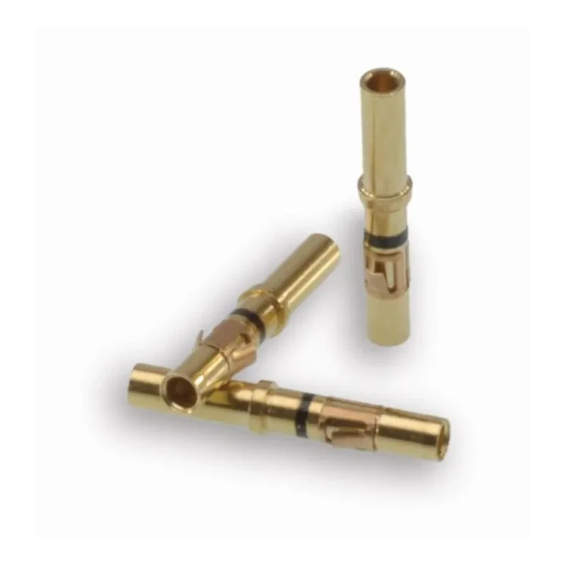 ITT Cannon Female Crimp Circular Connector Contact 16 AWG Wire Size Brass Gold Plating T3P16FC1LY / 192991-0047