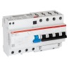ABB Residual Current Circuit Breaker with Overload Protection 63A Current Rating 4-Pole 30 mA Trip 2CSR274001R1635