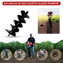 12 Inches Double Spiral Planter for Earth Auger, MTAK-AC-EA-5513