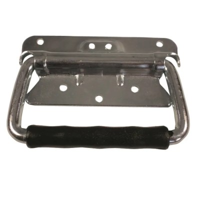 Savigny Steel Carrying Handle Zinc Plated Screw Fixing 124mm Width 60.5mm Height Load Capacity 70kg 40302 ZI