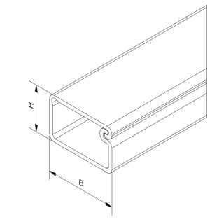 RS PRO MINI Series White Polyvinyl Chloride Cable Trunking 2 m Length 237-4033