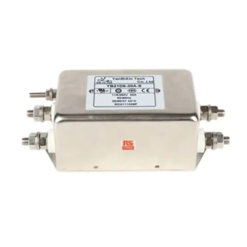 RS PRO 30A 250V AC 50Hz 60Hz Chassis Mount EMI Filter Screw Termination 1 Phase 237-8710