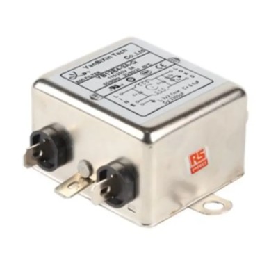 RS PRO Chassis Mount Power Line Filter 3A 250V AC 400Hz Fast-On 1 Phase 237-8703