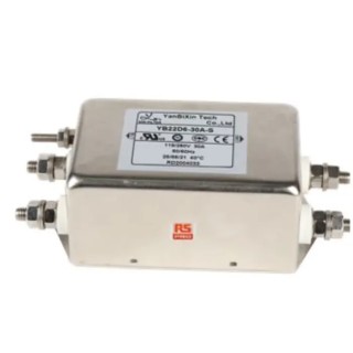 RS PRO Chassis Mount EMI Filter 30 A 250V AC 50Hz, 60 Hz, 1 Phase, Screw Termination 237-8717