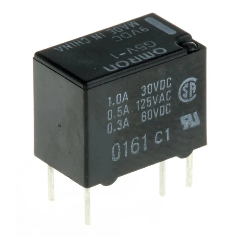 Omron PCB Relay, 9V DC Coil, 1A Switching Current, SPDT, Screw Terminal, G5V-1 DC9