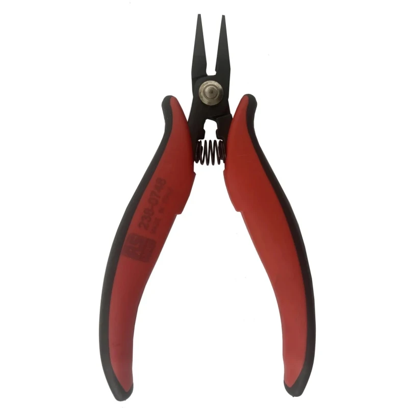 RS PRO Long Nose Plier 146mm Overall Length, 19mm Smooth Jaw Insulated Handle Carbon Steel Chrome Finish 238-0748