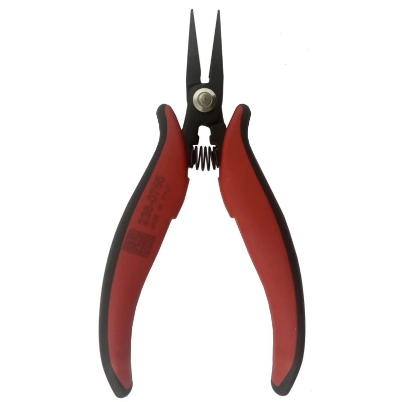 RS PRO Long Nose Plier, Needle Nose, Smooth Jaw, Insulated Handle, Carbon Steel, 154mm Length, 25mm Jaw, Chrome 238-0756