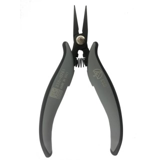 RS PRO 1-Piece Carbon Steel Flat Nose Plier, 154mm Length, 25mm Smooth Jaw, ESD Safe 238-0761