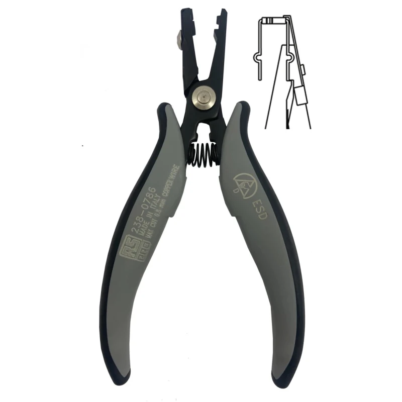 RS PRO Forming Plier Serrated, 150mm Overall, ESD Safe 238-0786