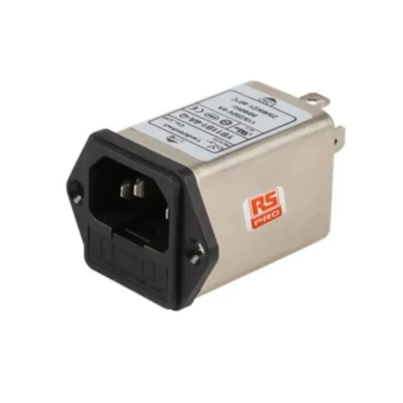 RS PRO 250V 10A Screw IEC Filter with 2 Fuse, Faston Termination, Compact Power Line Filter 237-8655