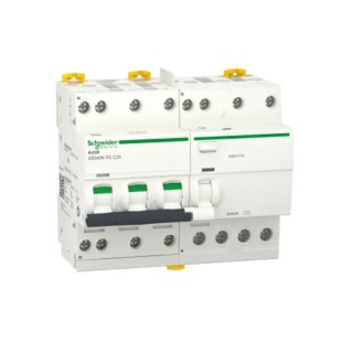 Schneider Electric Residual Current Circuit Breaker with Overload Protection, 32A Current Rating, 3-Pole, 300 mA A9DV7732