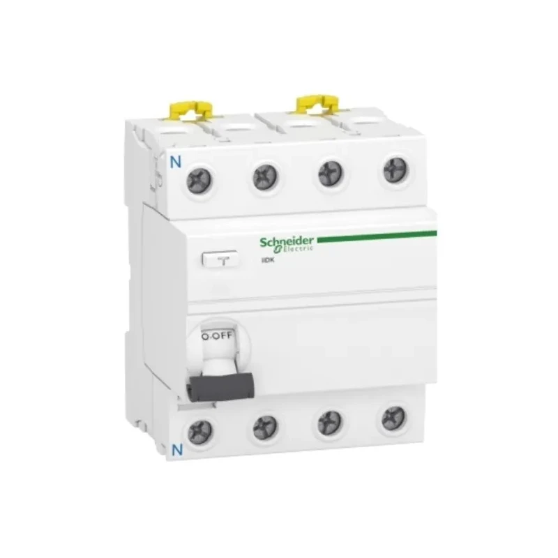 Schneider Electric iIDK Series Residual Current Circuit Breaker, 40A, 4-Pole, 30 mA Sensitivity, Type AC, 500A Acti9