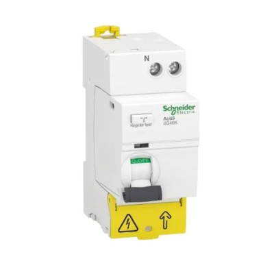Schneider Electric Residual Current Circuit Breaker Acti9 iIG40K Series, 40A, 1-Pole, 30 mA, Type AC, 500A Breaking A9R69640