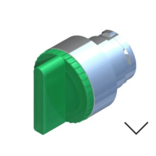 RS PRO 2 Position Illuminated Selector Switch Head, 22.5 mm Cutout, Green Handle, IP65 238-3911