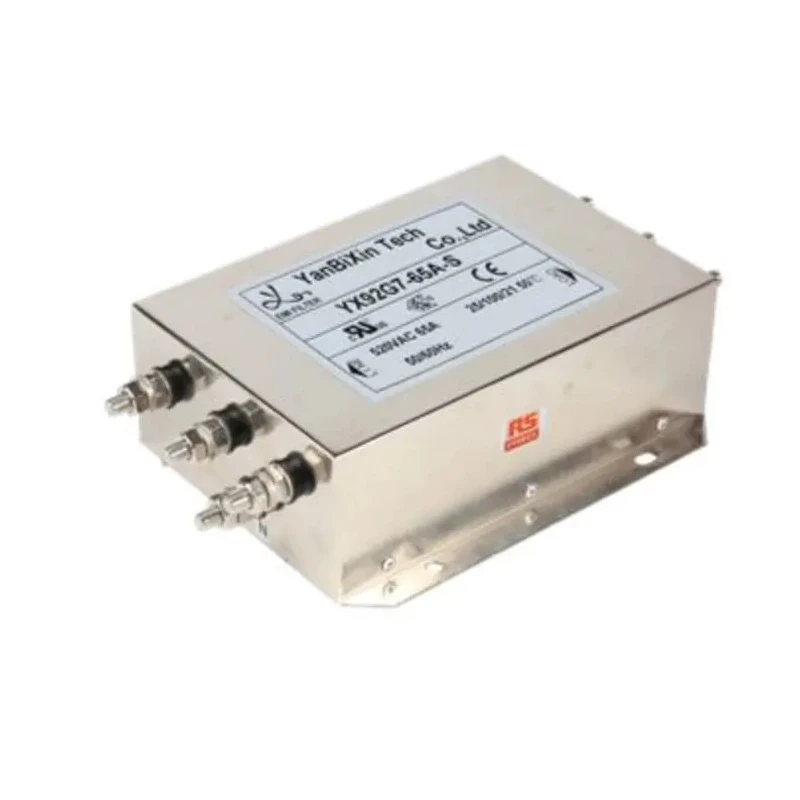 RS PRO 65 A 520V AC 50Hz, 60 Hz Chassis Mount Power Line Filter Screw Termination 3 Phase 237-8776