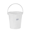 Vikan 12L Polypropylene White Standard Bucket with Handle 56945