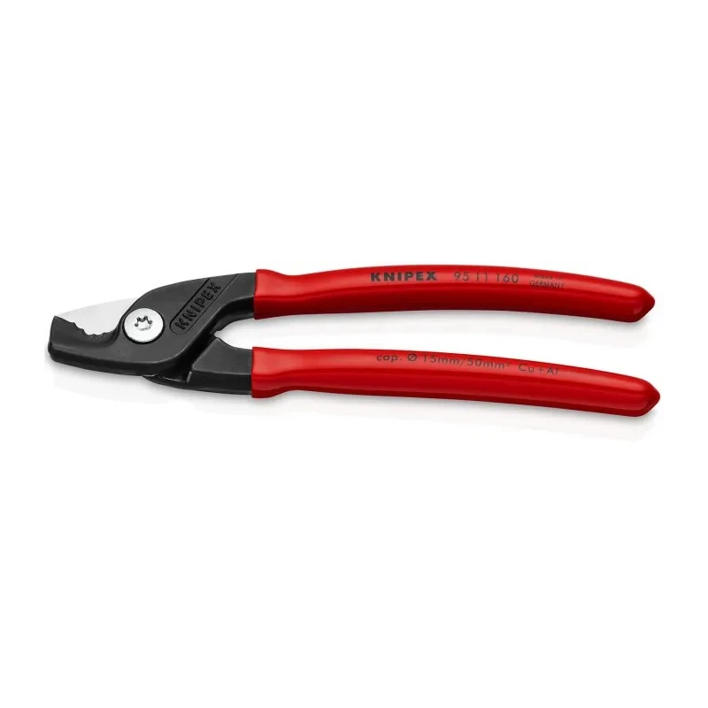 Knipex One-Hand Operation Twin Cutting Edge Cable Cutter 160mm 95 11 160
